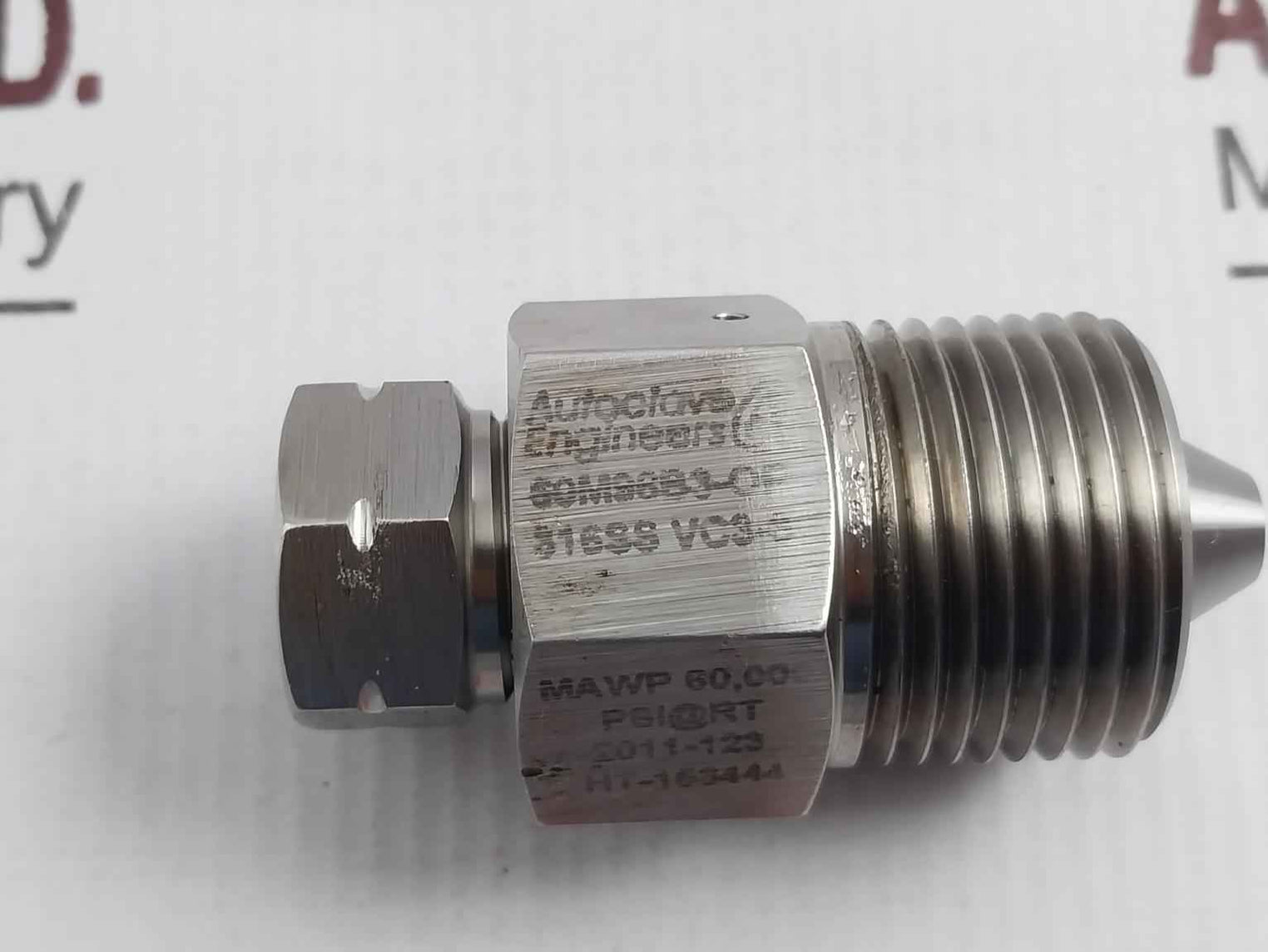 Autoclave 60M96B3-of 316Ss High Pressure Male Adapter Tube Fitting 60,000 Psi