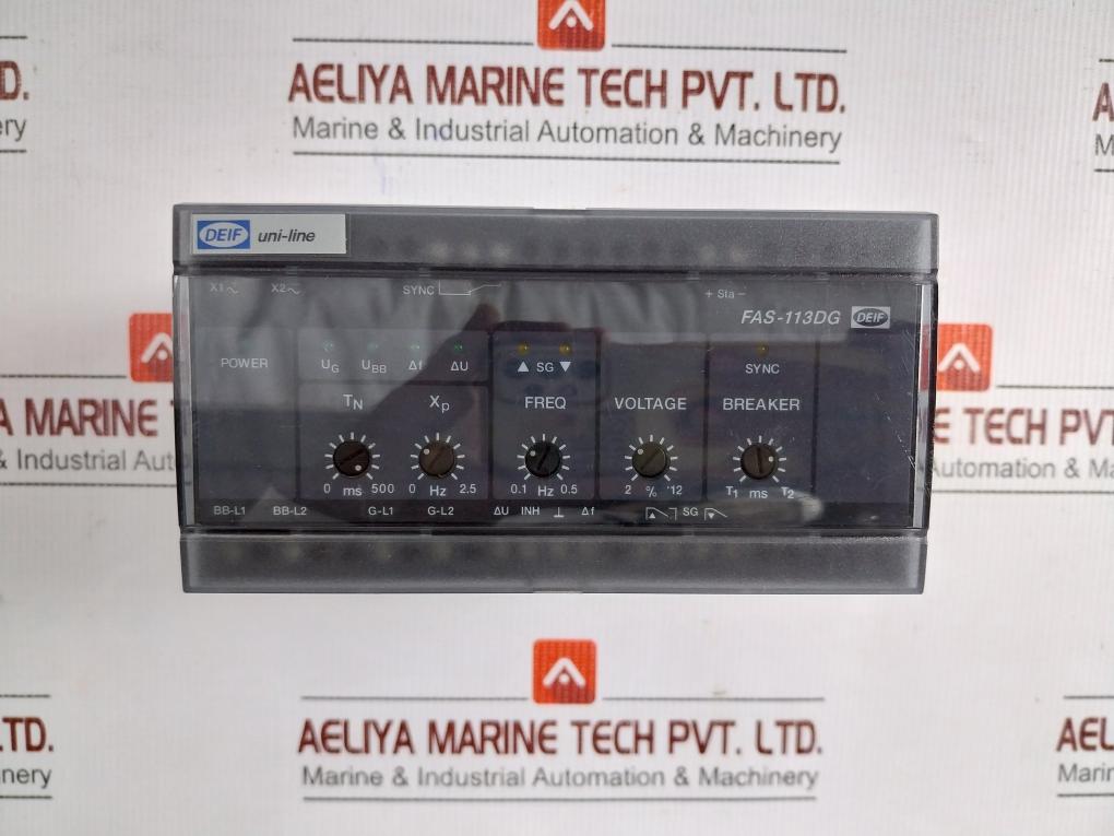 Automatic-Synchronizer-Controller-110Vac-60Hz-390158-0008-By-Deif-Fas-113Dg-208437-7