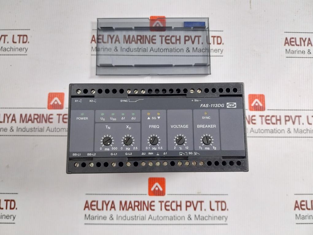 Automatic-Synchronizer-Controller-110Vac-60Hz-390158-0008-By-Deif-Fas-113Dg-208437-8