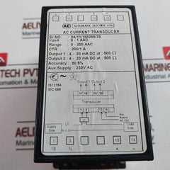 Automatic Electric 0-1 Aac Ac Current Transducer 230V Ac