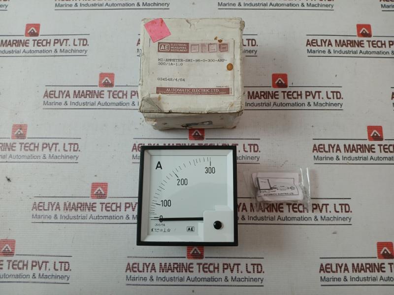 Automatic Electric Mi-ammeter-smi-96-0-300-amp-300/1A-1.0 Panel Meter 1Mm To 6Mm