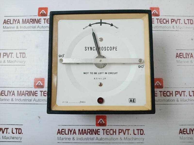 Automatic Electric Synchroscope Slow 90Deg-0-90Deg Fast 110V