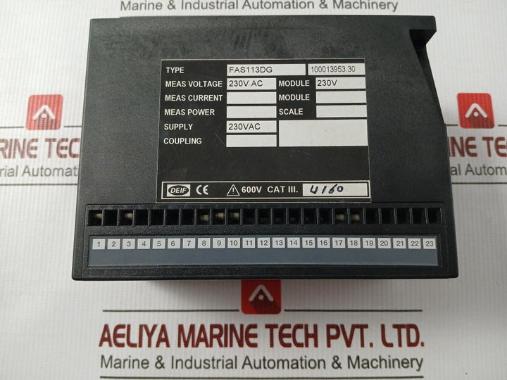 Automatic Synchronizer Controller Fas-113Dg Deif 230Vac