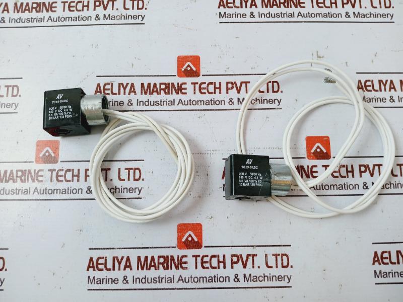 Lot Of 2X Automatic Valve 7019-9Abc Solenoid Coil 230V 50/60Hz 10Bar 150Psig