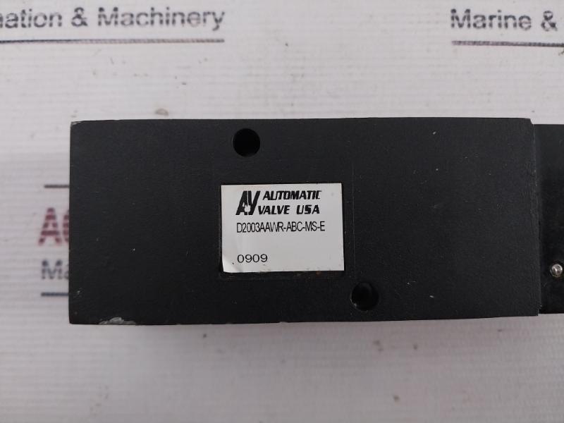 Automatic Valve D2003Aawr-abc-ms-e Solenoid Valve 0909