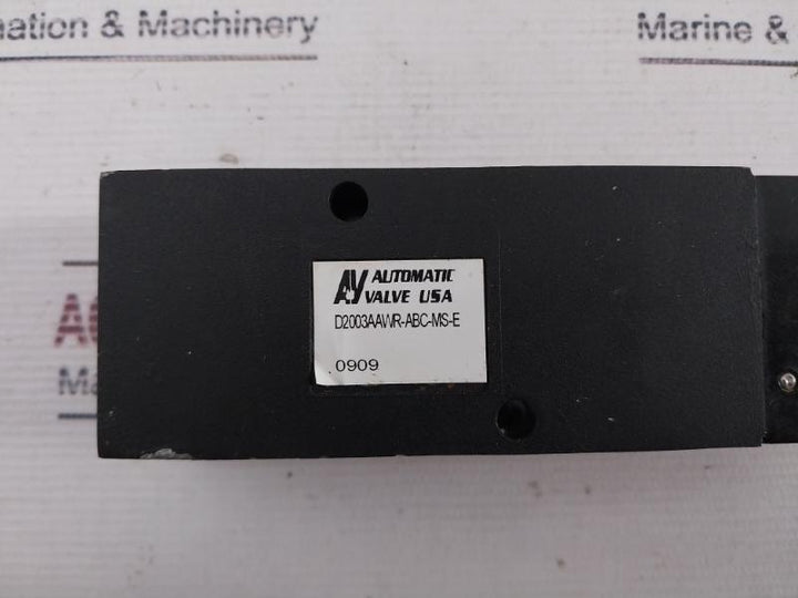 Automatic Valve D2003Aawr-abc-ms-e Solenoid Valve 0909