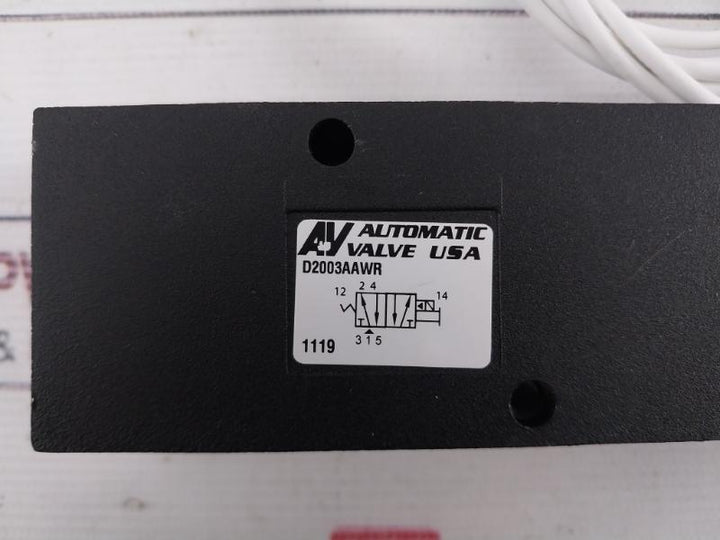 Automatic Valve D2003Aawr Namur Interface Solenoid Valve, 230V 50/60Hz, 10 Bar