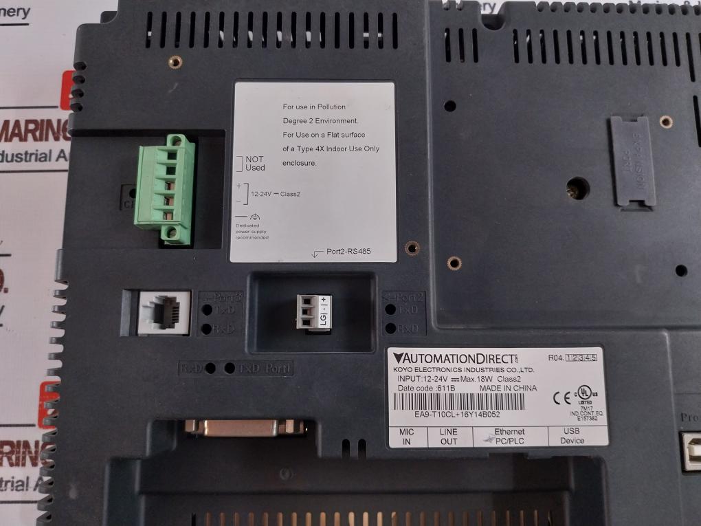 Automation Direct Ea9-t10Cl Touch Screen Hmi 12-24V--- Max 18W