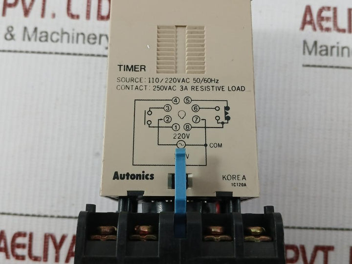 Autonics-0-6-Sec-10A-250Vac-Analog-On-delay-Timer-With-Socket-Ate-6S-208030-9