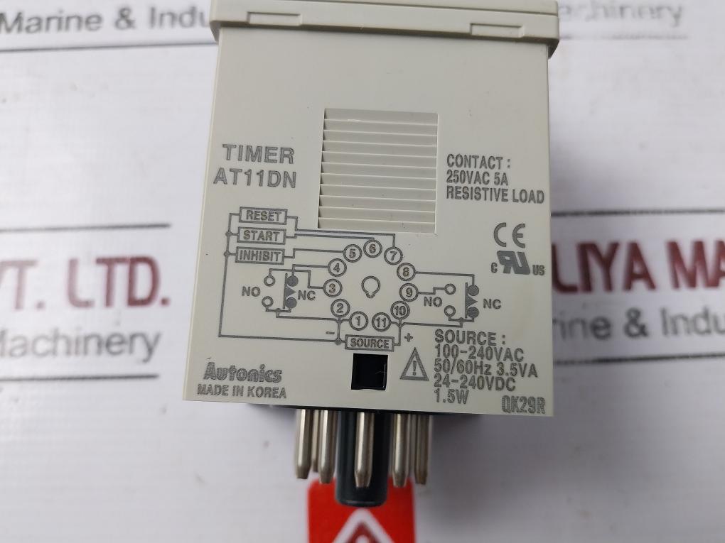 Autonics At11Dn Multi Function Timer 0-5 Min 250Vac, 5A