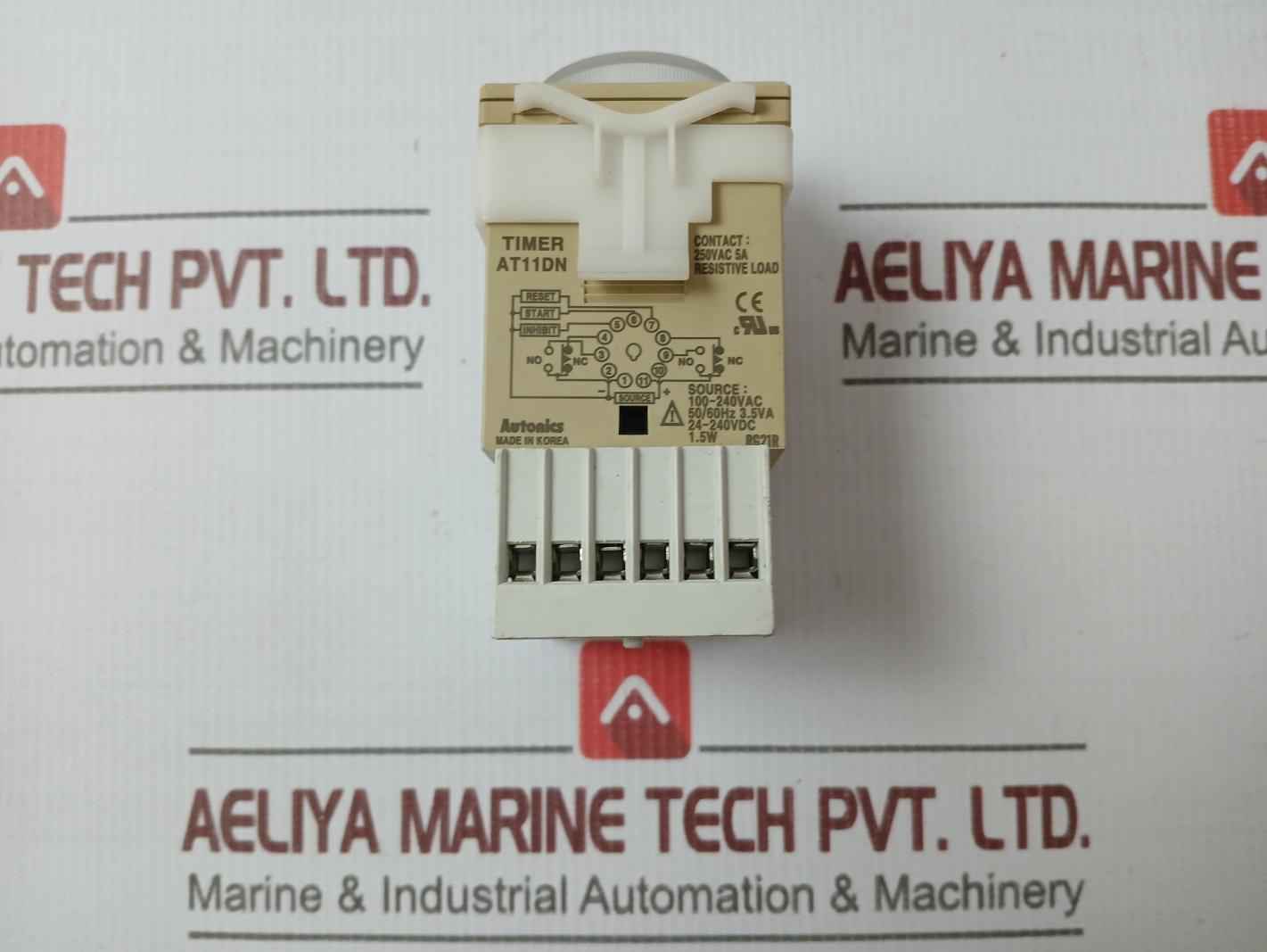 Autonics At11Dn Timer Relay 0-10 Min 100-240Vac/24–240Vdc