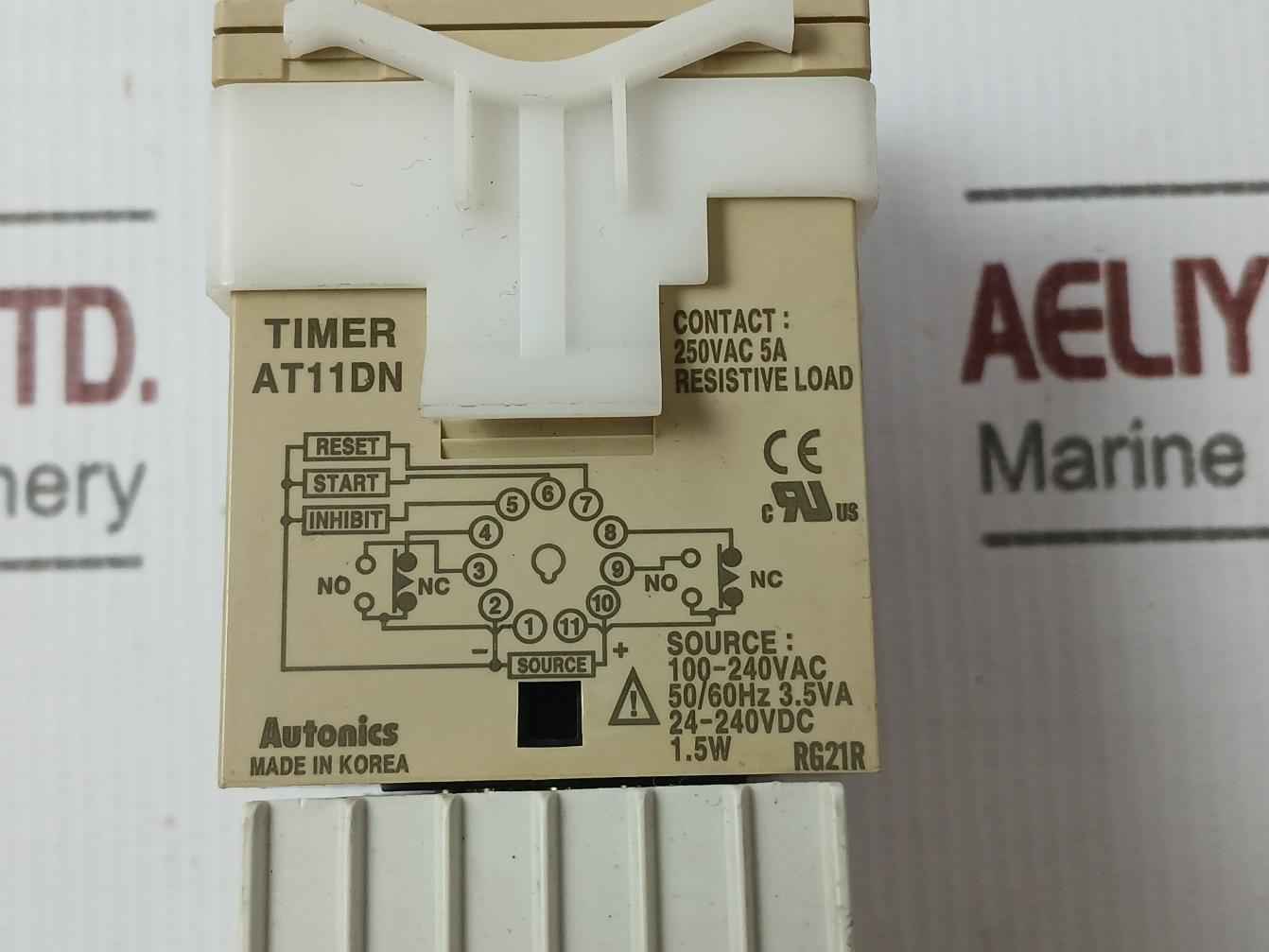 Autonics At11Dn Timer Relay 0-10 Min 100-240Vac/24–240Vdc