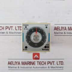 Autonics At8N Multi-function Analog Timer W/ Base 0-5 Sec 250Vac 100-240Vac