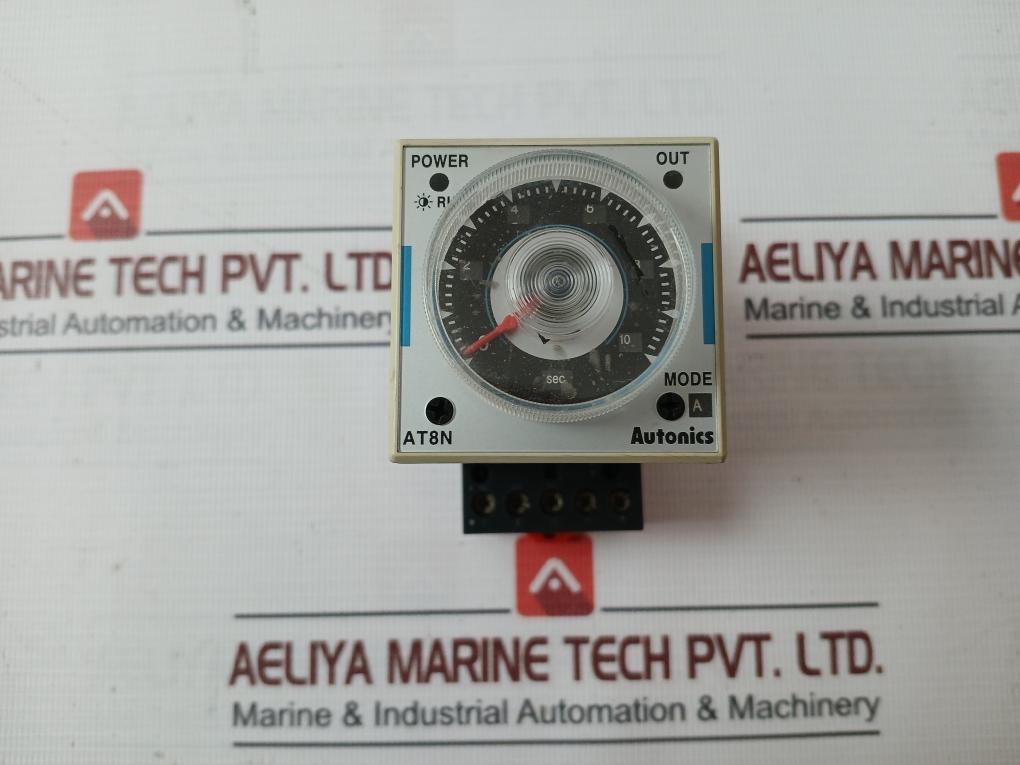 Autonics At8N Multi-function Analog Timer With Base 24–240Vdc 2W Ruzc2M 8A1116X