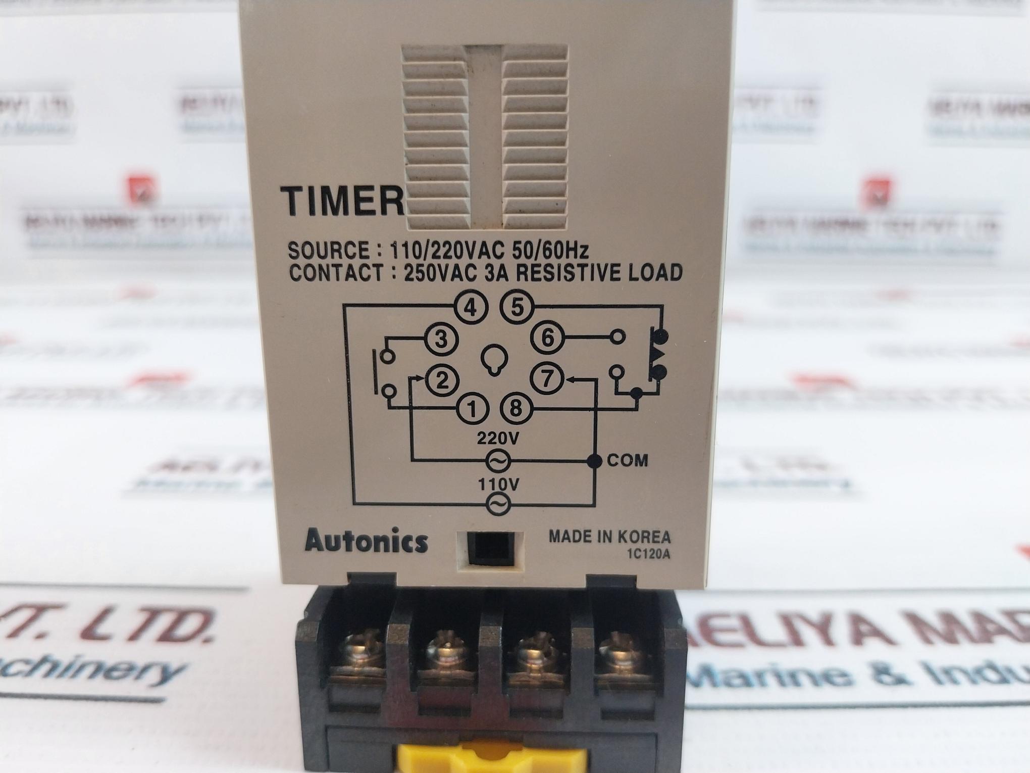 Autonics Ate-30S Auto Timer With Base 0-30 Sec