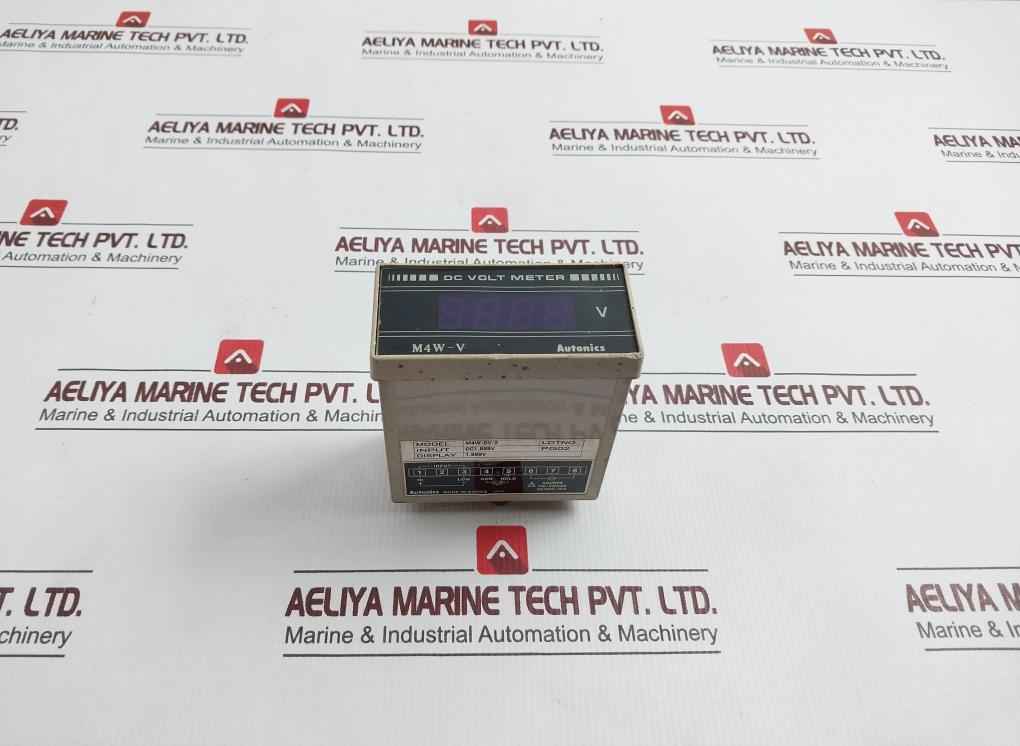 Autonics M4W-dv-2 Dc Volt Meter 50/60Hz 4Va 100-240Vac