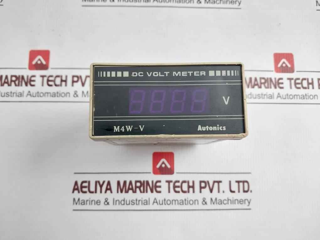 Autonics M4W-dv-2 Dc Volt Meter 50/60Hz 4Va 100-240Vac