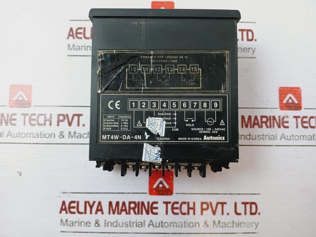 Autonics Mt4W-da-4N Digital Multi Meter 50/60Hz 5Va Source: 100-240Vac