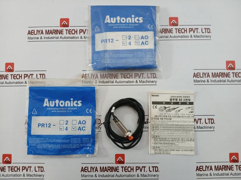 Autonics Proximity Sensor With Cable 100-240Vac 2-meter Pr12-4Ac