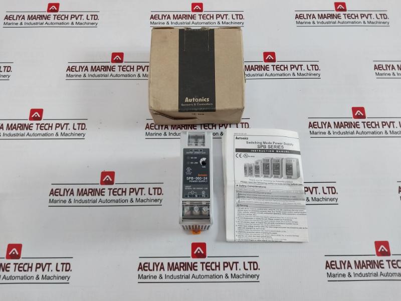 Autonics Spb-060-24 Din Rail Switching Mode Power Supply 100-240Vac~ 50/60Hz