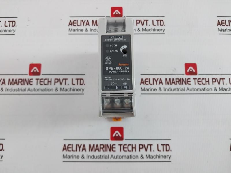 Autonics Spb-060-24 Din Rail Switching Mode Power Supply 100-240Vac~ 50/60Hz