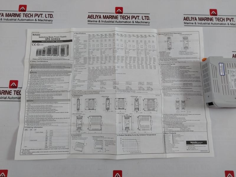 Autonics Spb-060-24 Din Rail Switching Mode Power Supply 100-240Vac~ 50/60Hz
