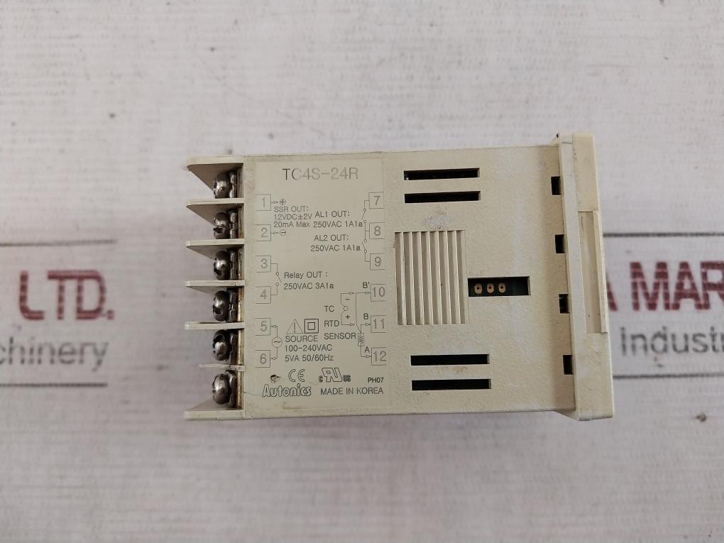 Autonics Tc4S-24R Temperature Controller 100-240Vac 5Va 50/60Hz 20Ma 250Vac 1A1A