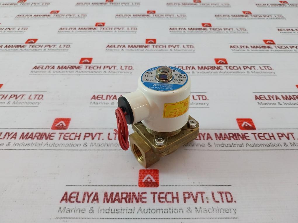 Autosigma Hpw2140 Solenoid Valve 220v Ac Kgf/cm2 Pt 1/2 Pipe Size