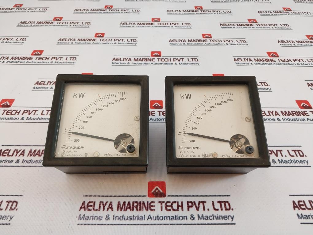 Autronica 45-65Hz Kilowatt Meter -200 To 1800 Kw