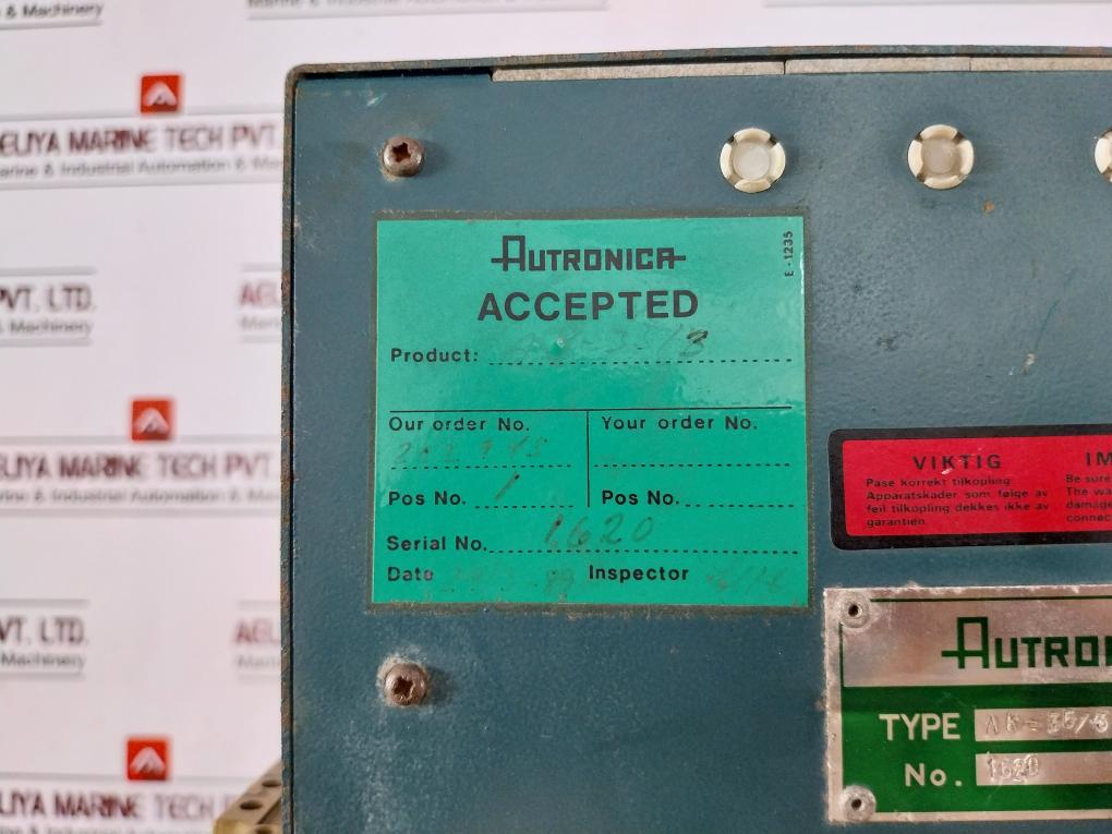 Autronica Ak-35/4 Generator Guard 315Ma