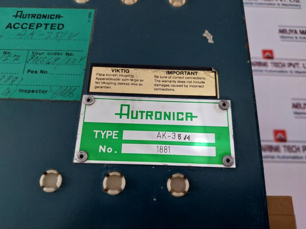 Autronica Ak-35/4, 315Ma Generator Guard