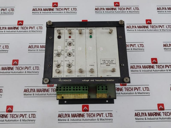 Autronica Ak-38/1 Voltage And Frequency Monitor 7211-567.0000 220/440V
