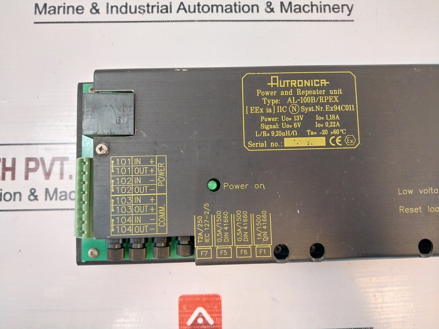 Autronica Al-100B/Rpex Power And Repeater Unit