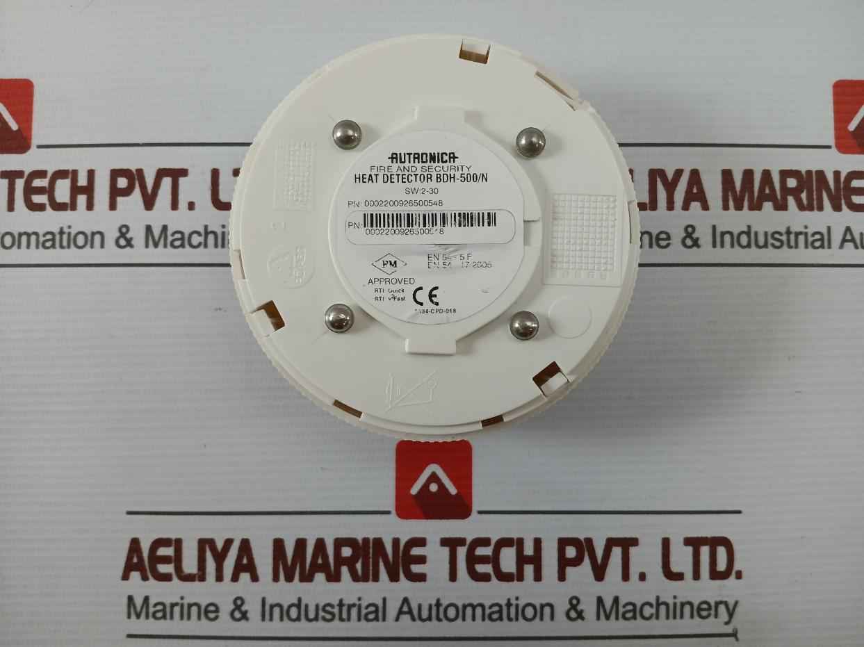 Autronica Bdh-500/N Heat Detector Ip44D/70°C