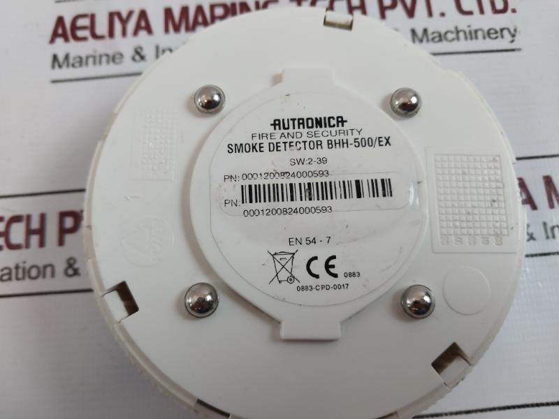 Autronica Bhh-500/Ex Fire And Security Smoke Detector 0001200824000593