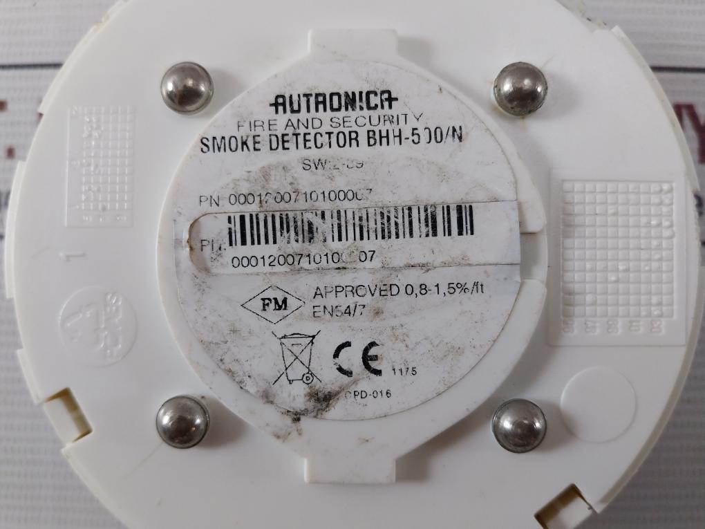 Autronica Bhh-500/N Smoke Detector 0,8-1.5% En54/7 Cpd-016