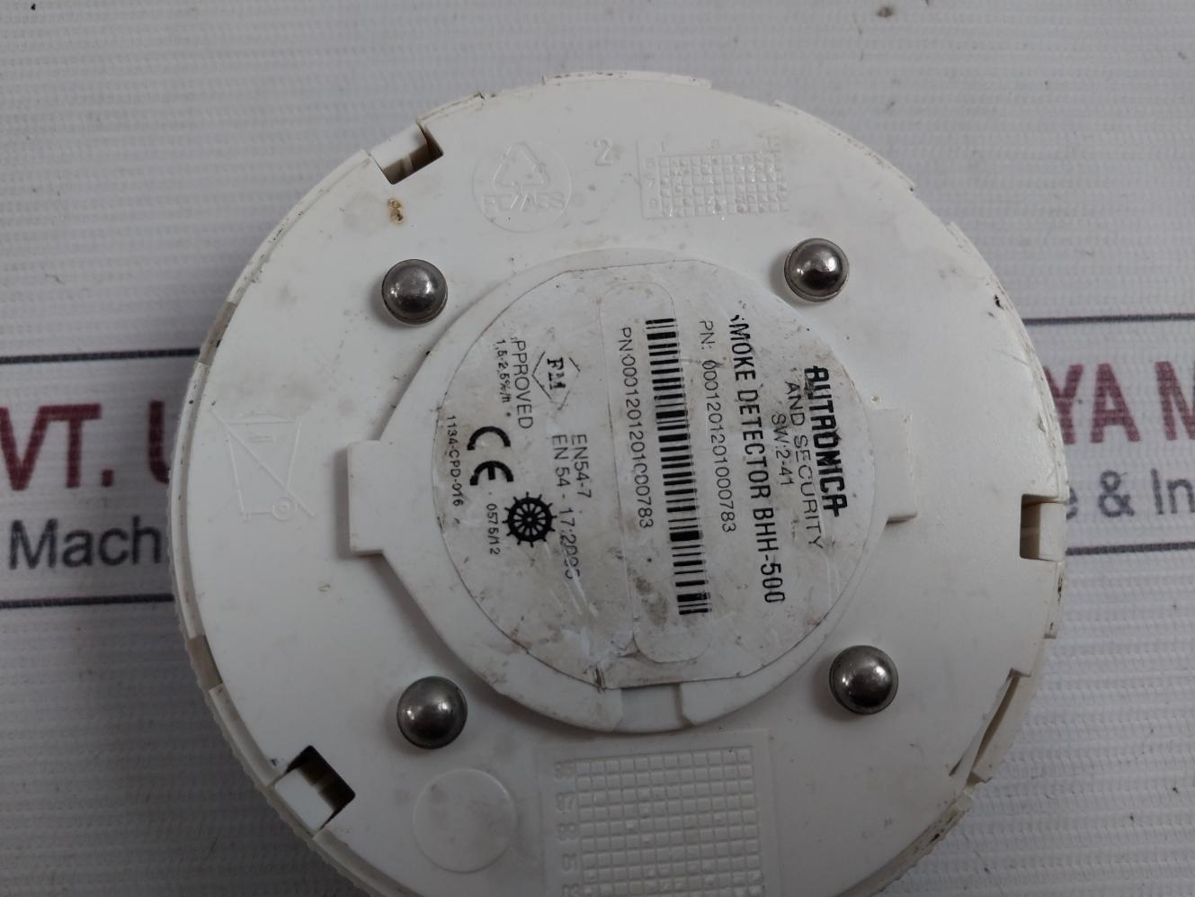 Autronica Bhh-500 Smoke Detector En54-7 1134-cpd-016