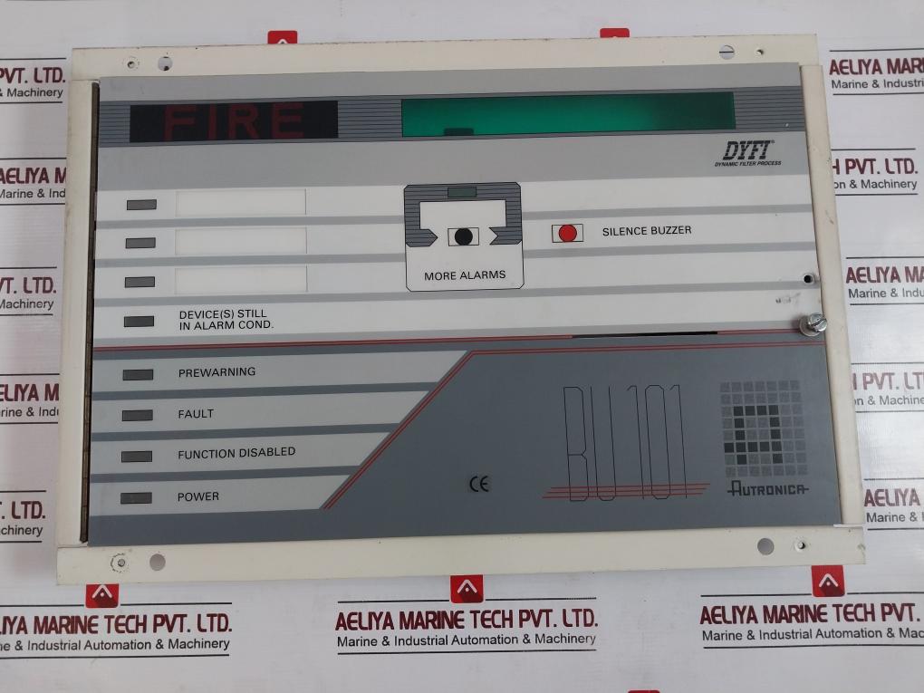 Autronica Bu-101 Front Panel Cover Dyfi Fire Alarm Panel E-2145