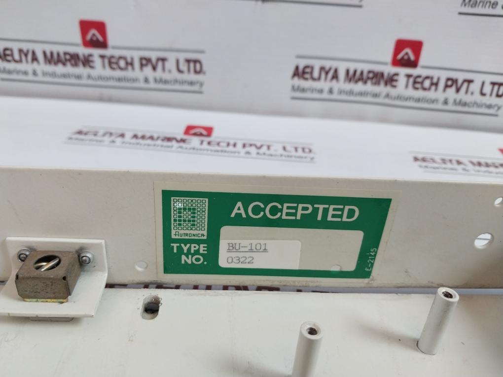 Autronica Bu-101 Front Panel Cover Dyfi Fire Alarm Panel E-2145