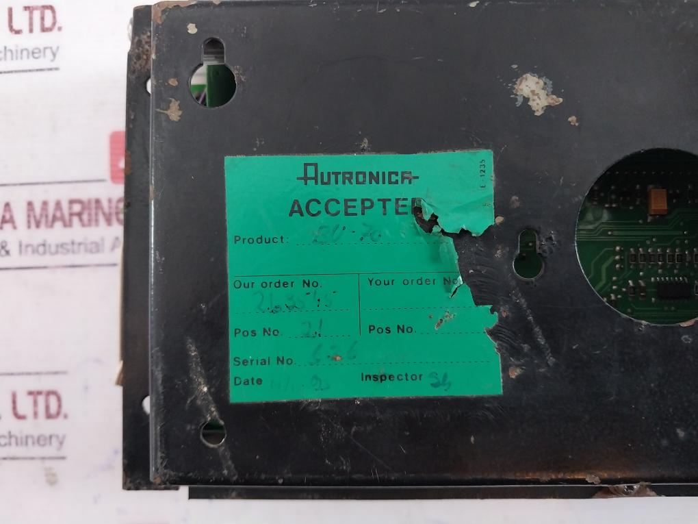 Autronica Bu70 Display Unit Marine Fire Alarm Control Panel