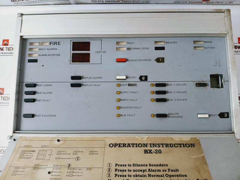 Autronica Bx-20 Fire Alarm Control Panel