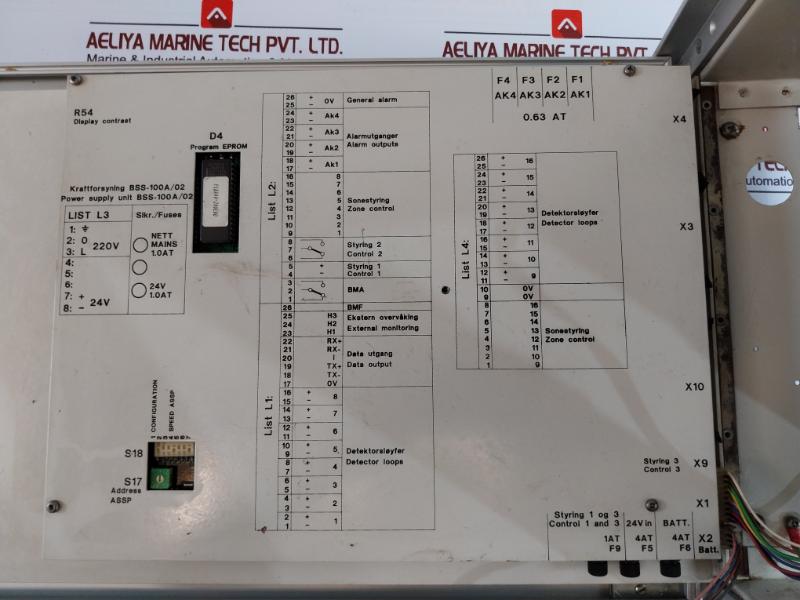 Autronica Bx-40 Fire Alarm Control Panel, Bx-40/8