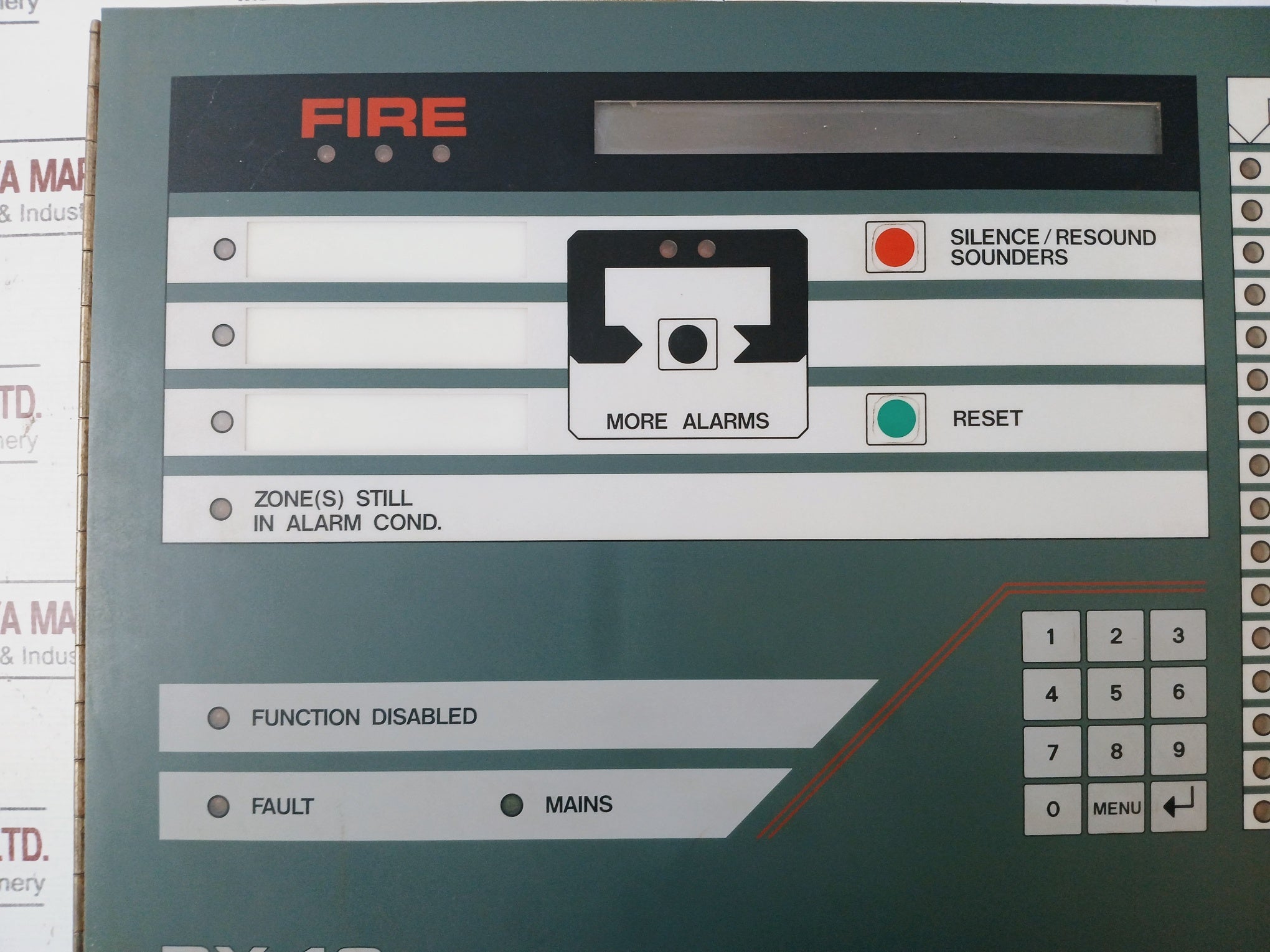 Autronica Bx 40 Fire Alarm Control Panel 220V Ac / 24V Dc