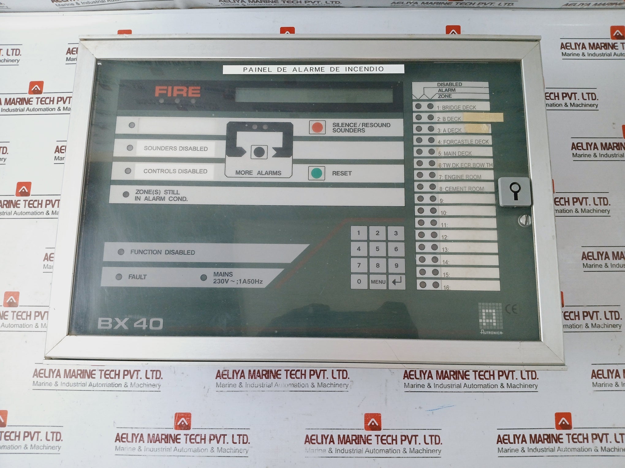 Autronica Bx 40 Fire Alarm Control Panel 230Vac 50Hz Or 200-350Vdc 1A