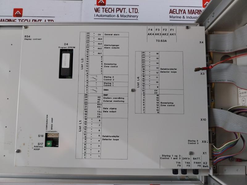 Autronica Bx 40 Fire Alarm Control Panel Input 230Vac 50Hz