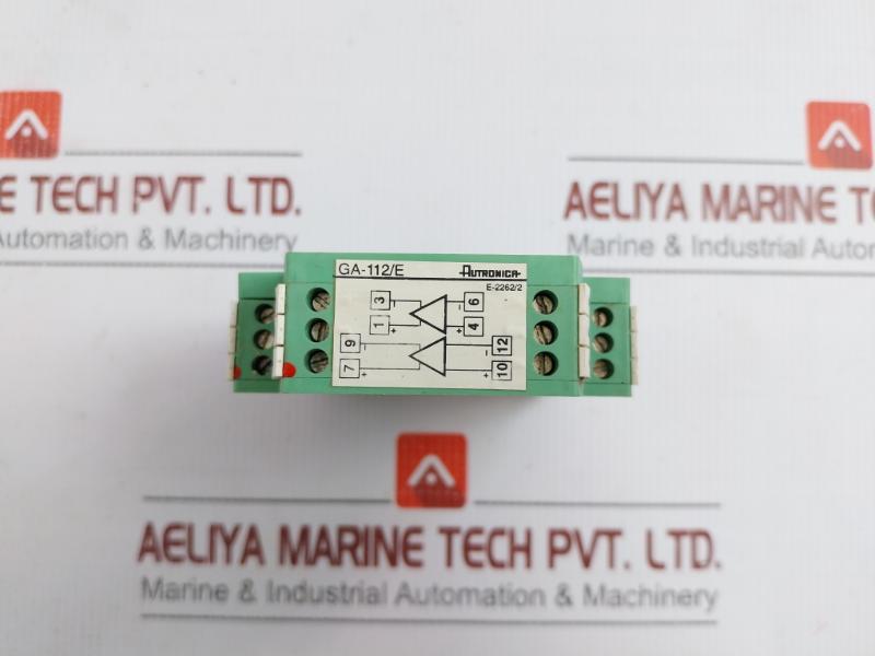 Autronica Dual Thermocouple Amplifier 12-32 Vdc Ga-112/E