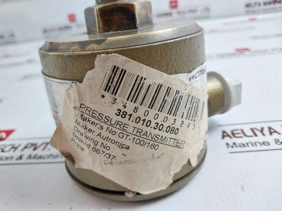Autronica Gt-100/160 Bar Pressure Transmitter 4-20Ma 2 Wire