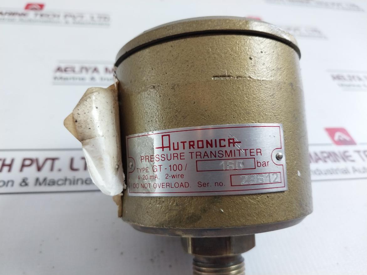 Autronica Gt-100/160 Bar Pressure Transmitter 4-20Ma 2 Wire