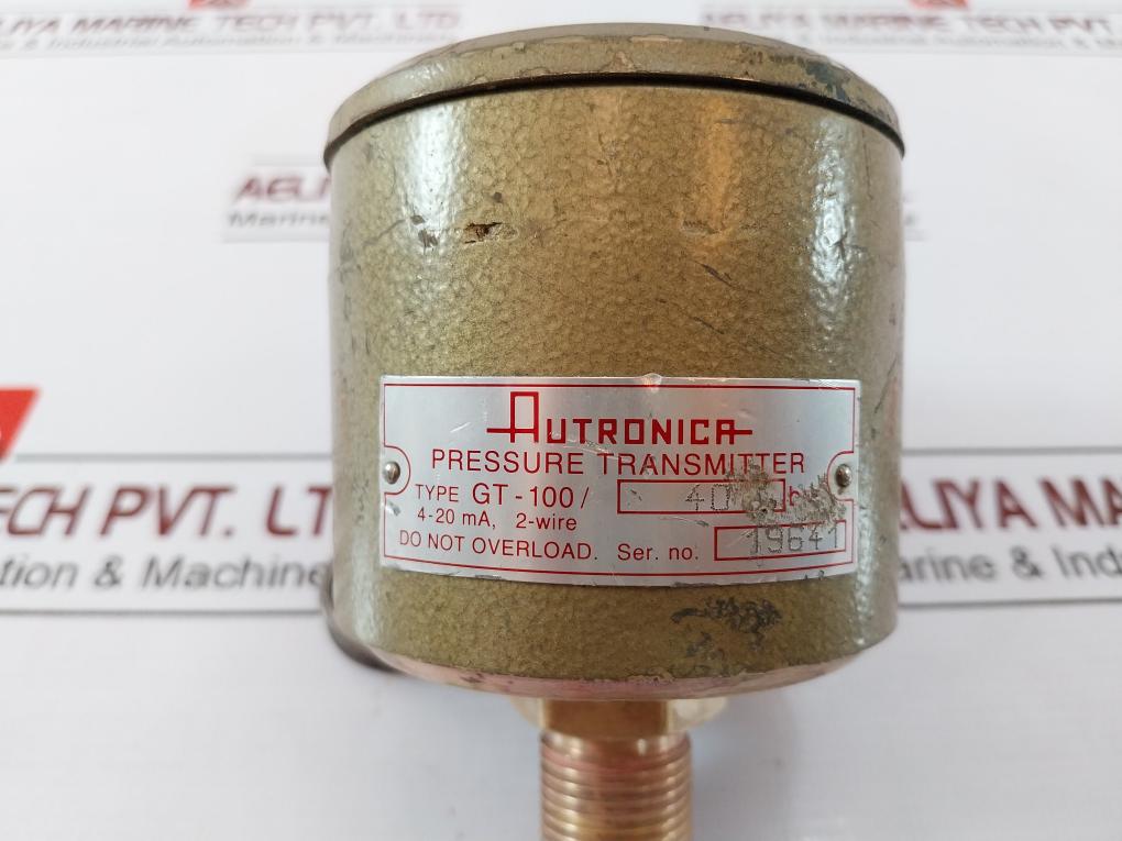 Autronica Gt-100/40 Bar Pressure Transmitter 4-20 Ma