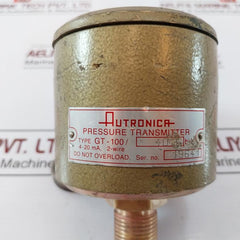 Autronica Gt-100/40 Bar Pressure Transmitter 4-20 Ma